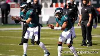 Twitter reacts to Jalen Hurts replacing Carson Wentz as Eagles' starting quarterback
