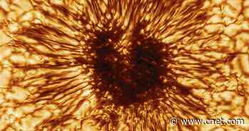 Incredible solar telescope image shows sunspot you could fit Earth into     - CNET