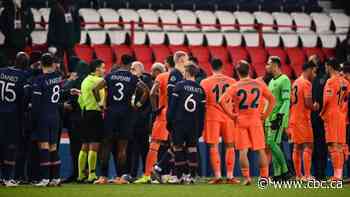 Champions League soccer players walk off field after alleged racial slur in Paris game