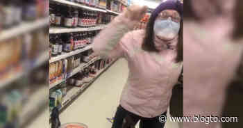 Woman at Toronto Walmart removes mask to cough on fellow shopper - blogTO