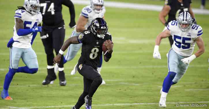 Jackson, Ravens run past Cowboys 34-17 to end 3-game slide