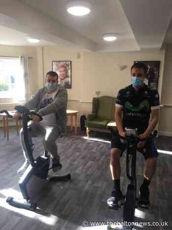 Care home workers in cycle challenge