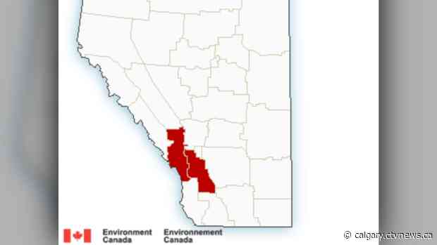 Snowfall warnings issued for areas south and west of Calgary