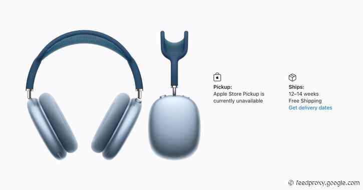 AirPods Max shipping times slip to March 2021 for some models