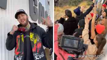 FaZe Banks Throws Morning Hollywood Sign Party with Full DJ Set