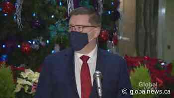 Coronavirus: Moe says plan for COVID-19 restrictions not finalized leading up to Christmas