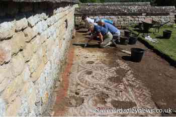 Britain's first fifth century mosaic discovered at Roman villa - Dudley News