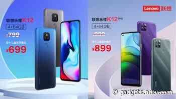 Lenovo K12 With Dual Rear Cameras, Lenovo K12 Pro With Triple Rear Cameras Launched: Price, Specifications