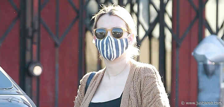 Pregnant Emma Roberts Bumps Around L.A. in a Jumpsuit