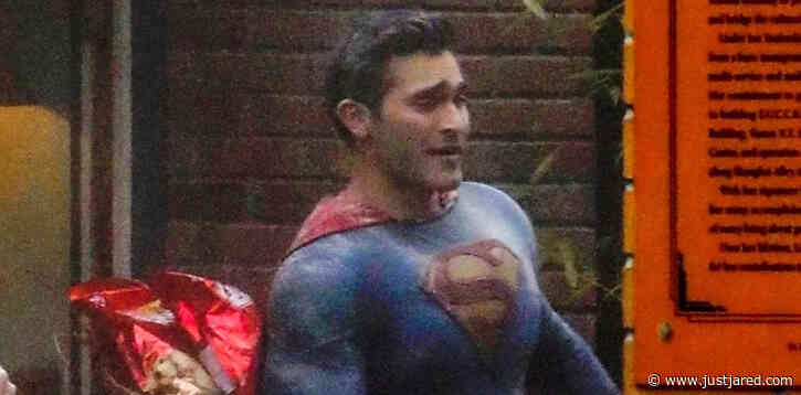 Tyler Hoechlin Debuts New Superman Suit on Set of 'Superman & Lois' in Vancouver!
