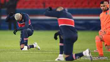 Suspended Champions League match resumes with powerful show of solidarity