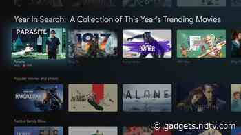 Chromecast With Google TV Adds ‘Year in Search’ Playlists Including Trending Films of 2020