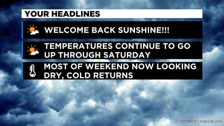 Pittsburgh Weather: Sunshine Returns With Warm Temperatures