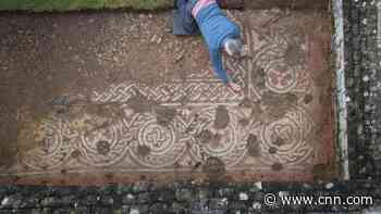 'Tremendously exciting' 5th century Roman mosaic found in Britain