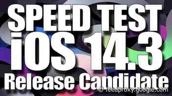 iOS 14.3 Release Candidate speed test (Video)