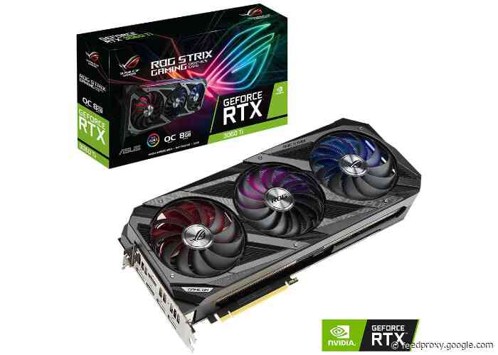 ASUS GeForce RTX 3060 Ti KO, Dual Mini, Dual, TUF Gaming, and ROG Strix graphics cards