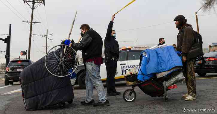 Tensions flare as health department clears homeless encampments in Salt Lake City