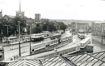 Bus shelters galore on Blackburn Boulevard in the Eighties