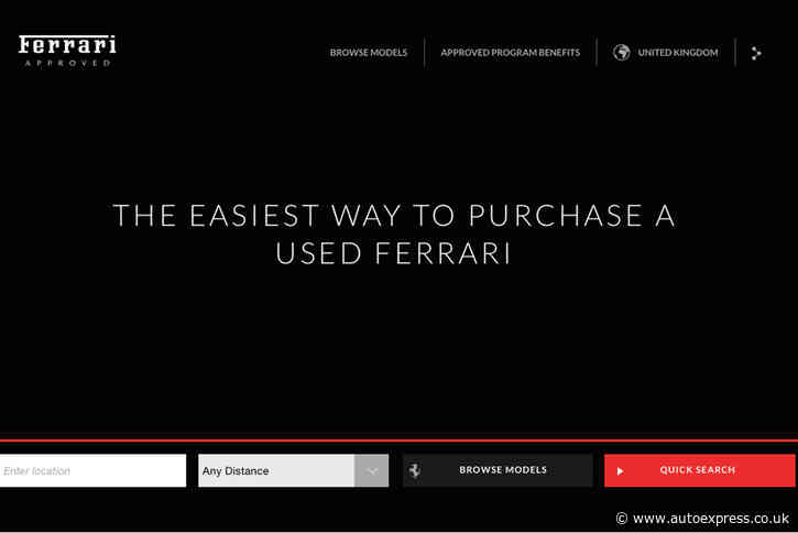 Ferrari Approved used car scheme