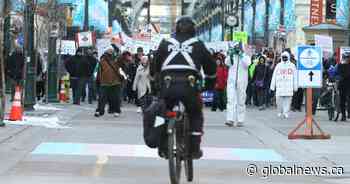 COVID-19: 3 charged following Calgary anti-mask rally - Global News