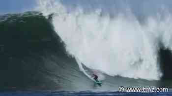 Crazy 50-Foot Wave at Mavericks and Surfer Peter Mel Owns it