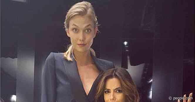 Petite Eva Longoria Compares Leg Length to Supermodel Karlie Kloss': 'We're Basically Twins!'