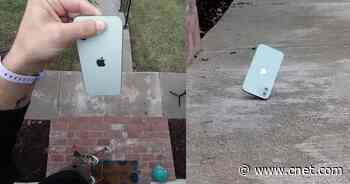 iPhone 12 drop test: Apple's newest phone fell from 9 feet and lived to tell the tale     - CNET