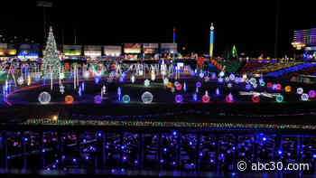 More than 3 million lights shine throughout Texas baseball park for the holidays