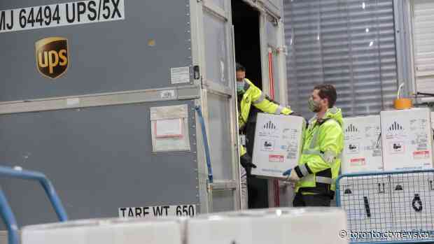 UPS Canada releases 'first images' of Pfizer COVID-19 vaccine being prepared for delivery