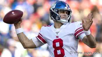 Giants QB Jones to start vs. Cards, source says