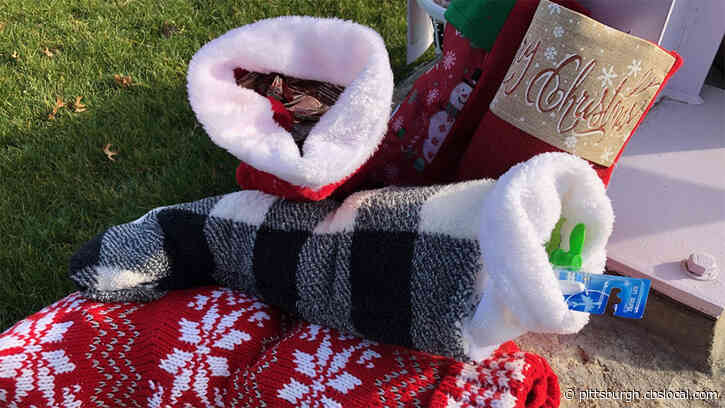 Local High School Students Collect Supplies To Stuff Holiday Stockings For Homeless Community