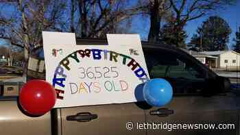 Drive-by celebration in Lethbridge marks WWII veteran's 100th birthday - Lethbridge News Now