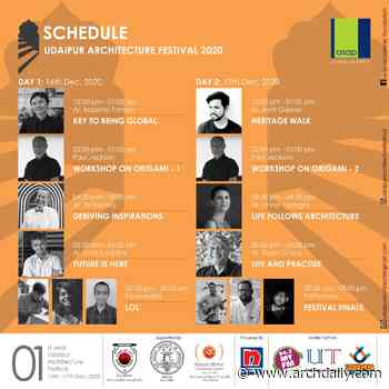 Udaipur Architecture Festival 2020 - ArchDaily