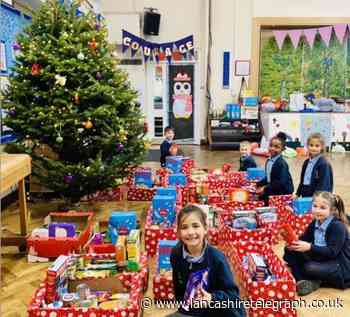 Darwen primary school make Christmas hampers to support struggling families