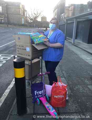BRI Covid ward staff boost food bank toy appeal - Bradford Telegraph and Argus