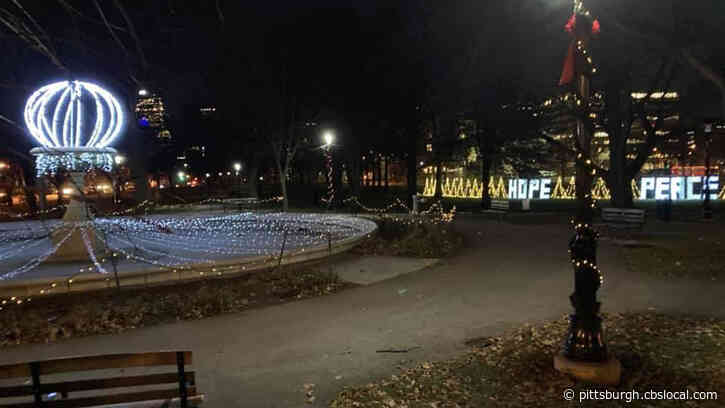 Allegheny Commons Park Lit Up, Decorated For Holiday Season