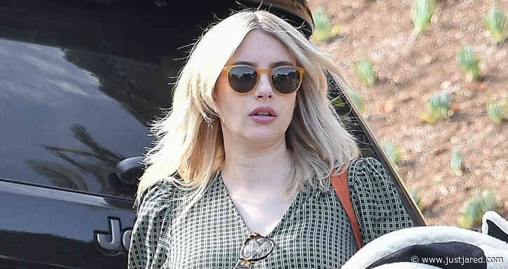 Pregnant Emma Roberts Spends the Afternoon Running Errands in L.A.