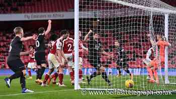 Pierre-Emerick Aubameyang scores own goal as 10-man Arsenal lose to Burnley