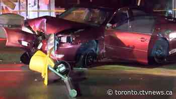 Three people injured after shooting, crash outside Toronto mall - CTV Toronto