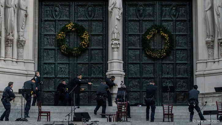 GUNMAN opens fire outside St. John the Divine church in Manhattan after Christmas choir performance