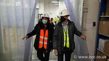 Inside a vaccine cold storage room