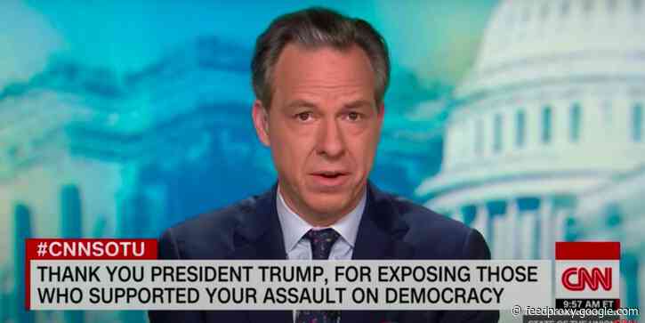 CNN's Jake Tapper thanks Trump for 'exposing' Republicans who supported Texas' 'un-democratic, un-American, mendacious joke of a lawsuit'