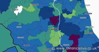 The County Durham area were Covid-19 cases stand at staggering 950 per 100,000