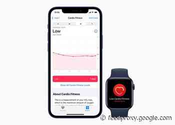 Cardio Fitness notifications land on the Apple Watch