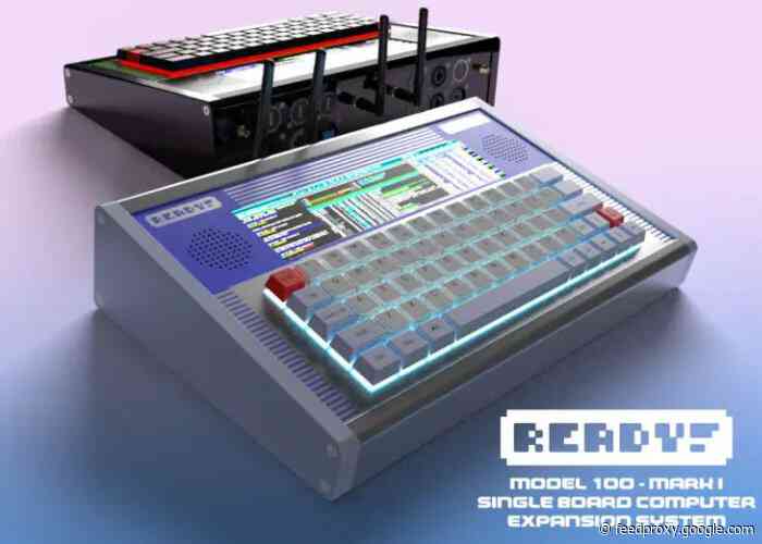 Ready! Model 100 retro computer shell supports Raspberry Pi, SBCs and Nano/Pico-ITX boards