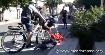 Un bicipolicía pasó por arriba de un detenido en San Rafael - mendozapost.com