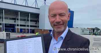 Charity auction for Clive Tyldesley commentary chart from Newcastle's famous win