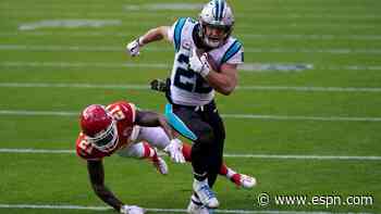 Panthers RB McCaffrey expected out vs. Packers