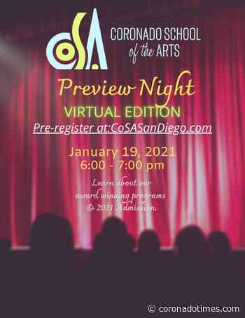Coronado School of the Arts Accepting Applications for 2021-22 on December 18, 2020 - Coronado Times Newspaper