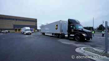 Trucks with first COVID-19 vaccine in US get ready to roll